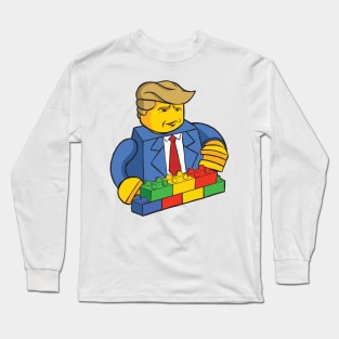 Trump Toy Brick Wall Long Sleeve T-Shirt